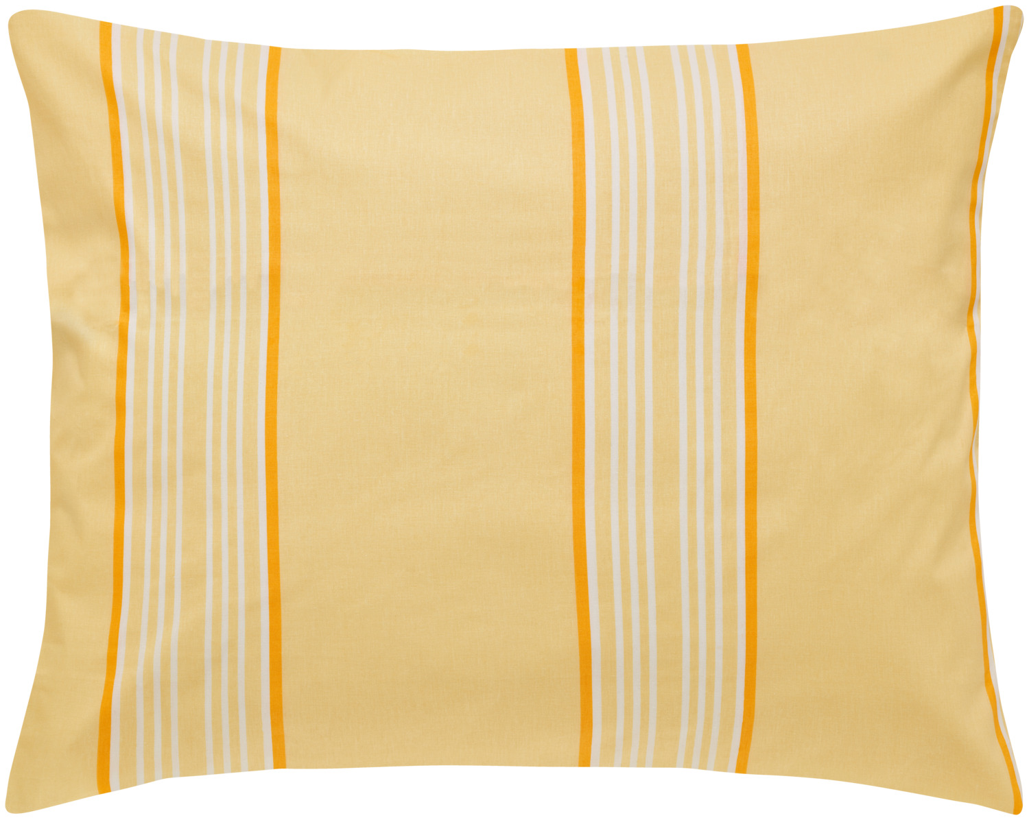 ERWIN M. LUSINI Solutions GmbH Pillow cover Mikado Kissenbezug Mikado Pillow cover Mikado; 65x100 cm (LxW); sun-yellow Kissenbezug Mikado; 65x100 cm (LxB); sonnengelb 100% cotton. Weight approx. 115 g/m². With linear pattern in four colorways. Print bed linen made of pure cotton in first-class manufacture. With hotel closure. Embroidery possible. Mit linearem Muster in vier Farbstellungen. Druck-Bettwäsche aus reiner Baumwolle in erstklassiger Konfektion. Mit Hotelverschluss. Einstickung möglich. 100% Baumwolle. 95°-Wäsche, chlor-echt. Gewicht ca. 115 g/qm. Hinweis: Die Bettwäsche erreicht nach dreimaligem Waschen die angegebene Größe.