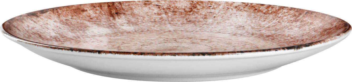 Farfurie Rasa VEGA Gironia, Porcelana Rotunda 24.5 cm, Imprimare Digitala Rose, Compatibila cu Masina de Spalat Vase si Cuptorul cu Microunde