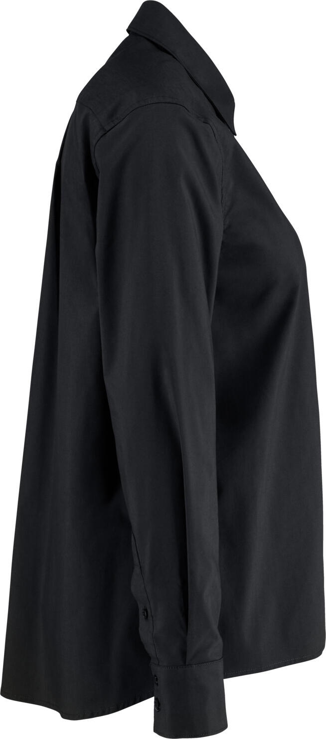 Jobeline Porter Women's Long-Sleeved Blouse, Comfort Fit A-Line Shirt, Cotton-Polyester Blend, Classic Collar, OEKO-TEX Certified