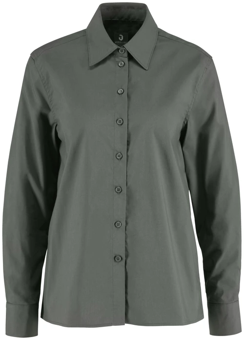 Jobeline Porter Women's Long Sleeve Blouse, Comfort Fit A-line Shirt, 67% Cotton 33% Polyester, Classic Collar, OEKO-TEX Certified Professional Wear