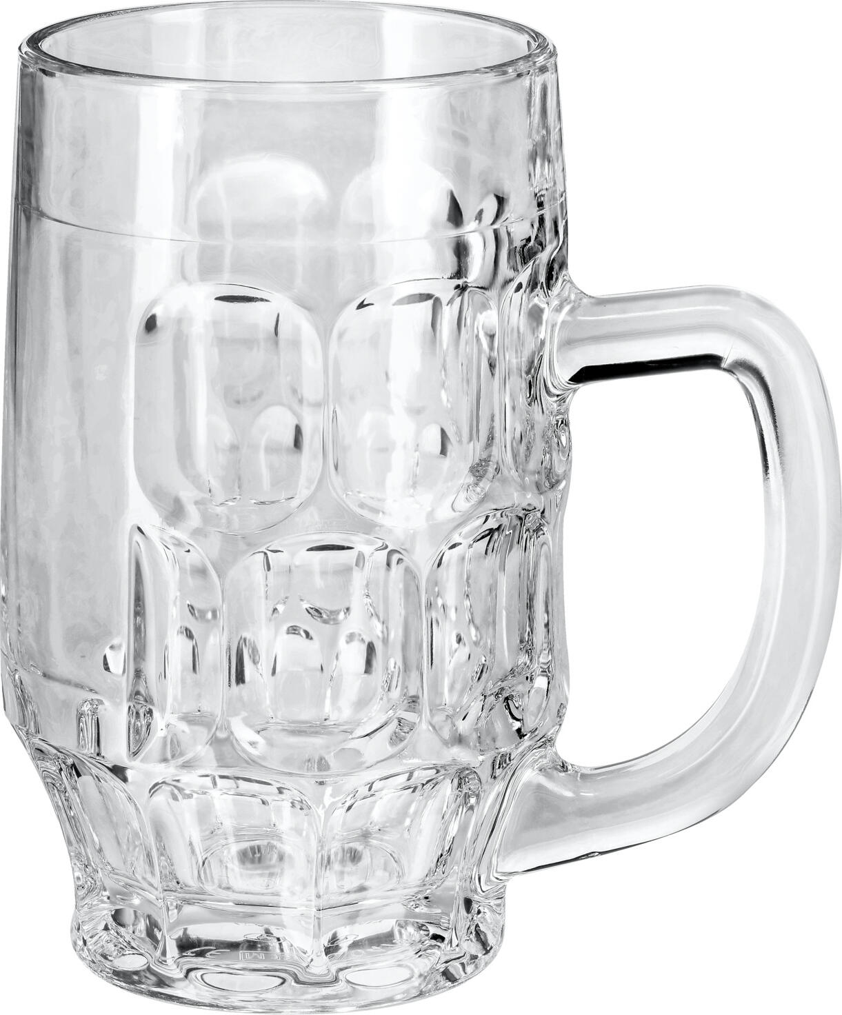 Borgonovo VETRERIA DI BORGONOVO S.P.A. Beer mug  Rosy with filling line Bierkrug  Rosy mit Eichstrich Beer mug  Rosy with filling line; 385 ml, 7.5x13.5 cm (ØxH); transparent; 0.3 l Filling line, 6 piece / pack Bierkrug  Rosy mit Eichstrich; 385 ml, 7.5x13.5 cm (ØxH); transparent; 0.3 l Eichstrich, 6 Stück / Pack Traditional beer glass with handle. Dishwasher safe. Traditionelles Bierglas mit Henkel. Spülmaschinenfest.