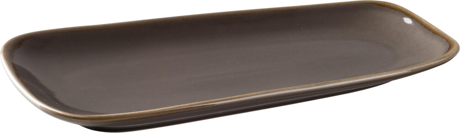 PULSIVA LUSINI Solutions GmbH Serving platter Glaze 2.0 Servierplatte Glaze 2.0 Serving platter Glaze 2.0; 33.5x17x4 cm (LxWxH); grey; rectangular; 4 piece / pack Servierplatte Glaze 2.0; 33.5x17x4 cm (LxBxH); grau; rechteckig; 4 Stück / Pack Platter made of glazed porcelain with slightly irregular colored decorative rim. In various colors. Suitable for dishwasher. Not suitable for microwave. Platte aus glasiertem Porzellan mit leicht unregelmäßigem, farbigem Zierrand. In verschiedenen Farben. Spülmaschinengeeignet. Nicht mikrowellengeeignet.