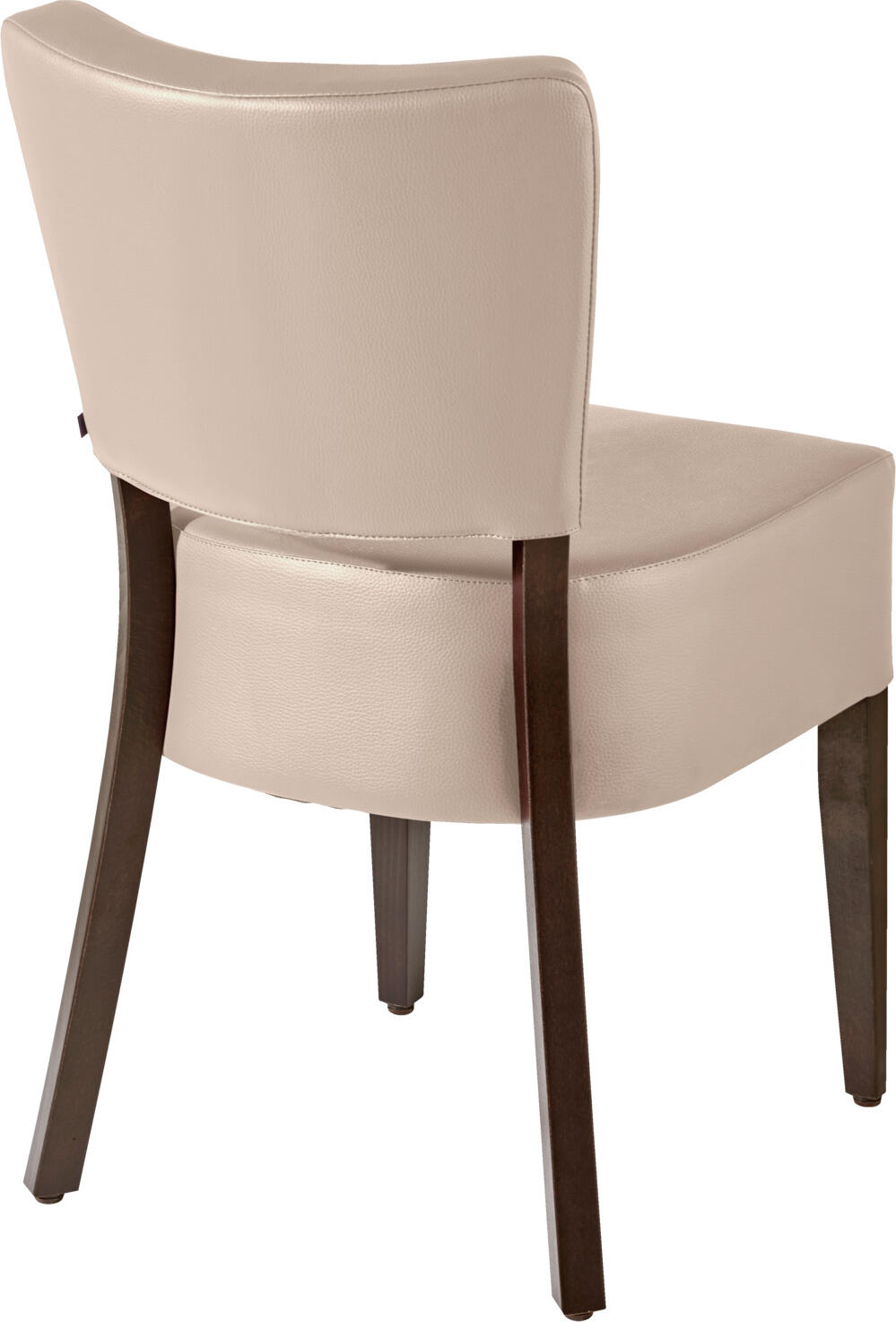 PULSIVA Prestige Upholstered Chair, Solid Beech Wood Frame, Imitation Leather, 45x50x82 cm, 160 kg Max Load, Fire Retardant, Set of 2