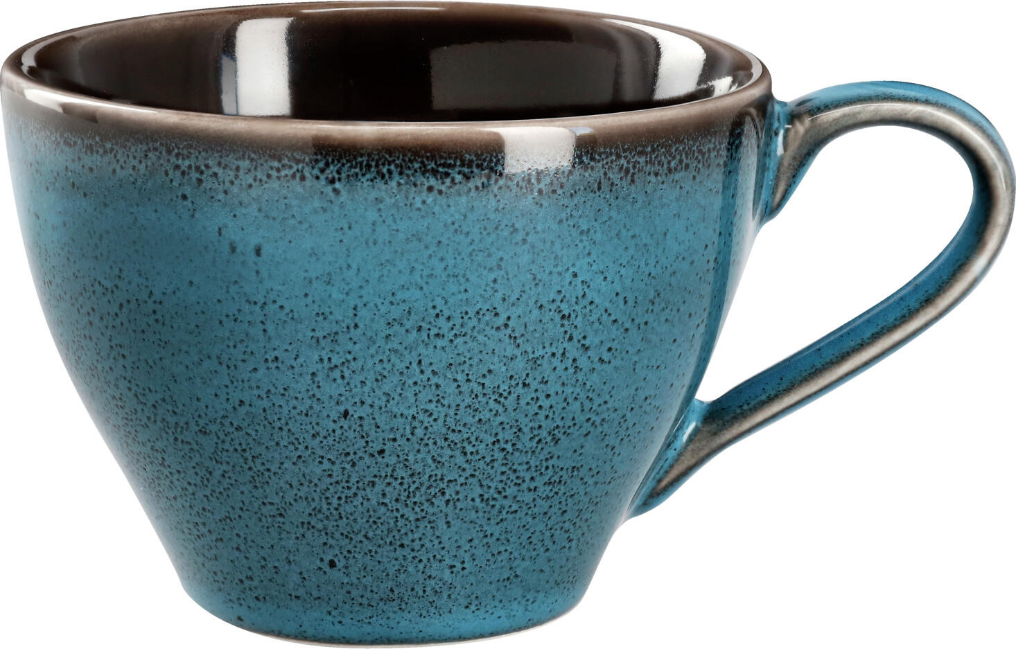 VEGA LUSINI Solutions GmbH Coffee cup Oriento Kaffeetasse Oriento Coffee cup Oriento; 240 ml, 9.3x6.8 cm (ØxH); blue; 6 piece / pack Kaffeetasse Oriento; 240 ml, 9.3x6.8 cm (ØxH); blau; 6 Stück / Pack Colorful stoneware coffee cup. With irregular edges and speckles. Each piece is unique. Dishwasher safe and microwaveable. Farbige Kaffee-Obertasse aus Steingut. Mit unregelmäßigen Kanten und Sprenkeln. Jedes Teil ein Unikat. Spülmaschinenfest und mikrowellengeeignet.