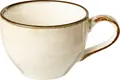 VEGA Limaro Espresso Cup, 90ml Brown Porcelain Coffee Cup with Snail Spiral Design and Colored Rim, Hand-Painted, Microwave and Dishwasher Safe