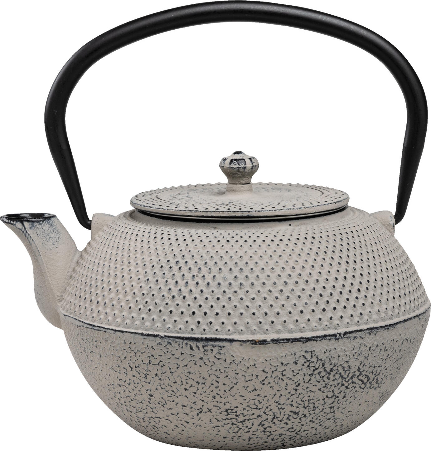 VEGA LUSINI Solutions GmbH Teapot Arun Teekanne Arun Teapot Arun; 945 ml, 16x12.1 cm (ØxH); grey; round Teekanne Arun; 945 ml, 16x12.1 cm (ØxH); grau; rund The Arun cast iron teapot is enameled on the inside and keeps the tea warm for a long time. Comes with a stainless steel strainer and lid. Die Teekanne Arun aus Gusseisen ist innen emailliert und hält den Tee lange warm. Wird mit Sieb, welches aus Edelstahl ist, und Deckel geliefert.