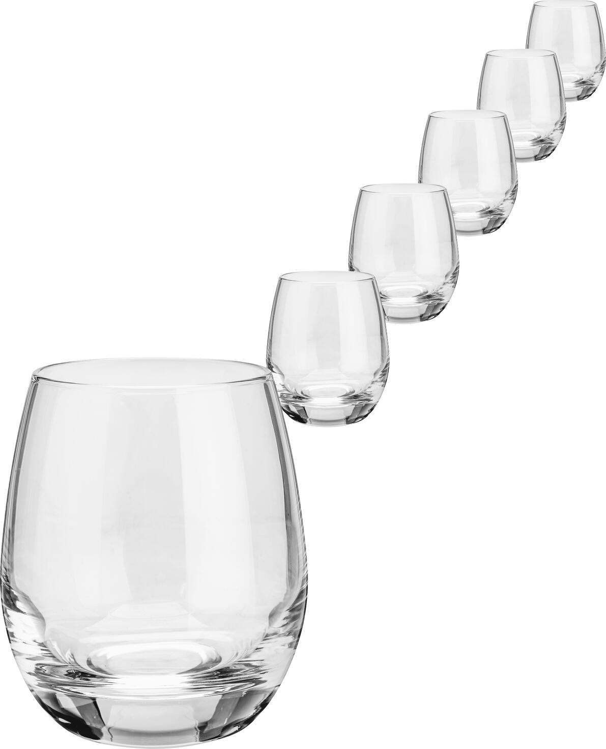 VEGA Impulse Universal Water Glass, 330 ml, Transparent Glass, Professional Robust Stable Shape, Dishwasher-safe, 9.9 cm Height