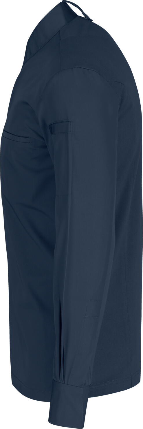 Jacket de Bucatar Jobeline Marco pentru Barbati, Maneca Lunga, Poliester si Bumbac, Spate din Pique Respirabil, nasturi tip Press, Navy, OEKO-TEX 100