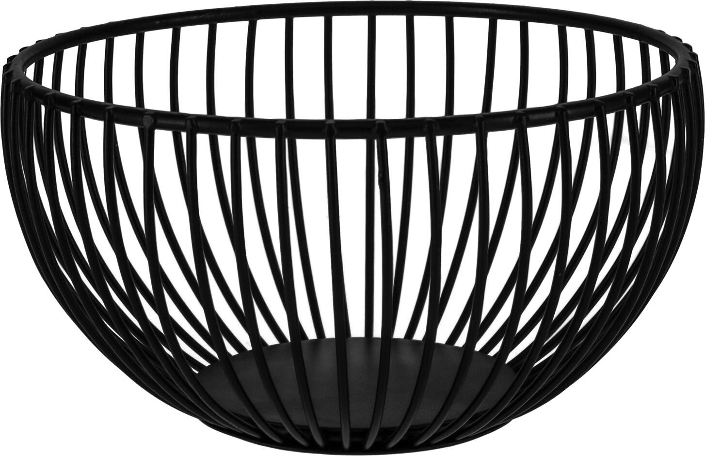 VEGA LUSINI Solutions GmbH Fruit/bread basket Fraser Obst-/Brotkorb Fraser Fruit/bread basket Fraser; 15x8 cm (ØxH); black Obst-/Brotkorb Fraser; 15x8 cm (ØxH); schwarz Bread basket with straight fine struts made of powder-coated steel. With glides. Food safe and easy to clean. Not suitable for dishwasher. Brotkorb mit geraden, feinen Streben aus pulverbeschichtetem Stahl. Mit Gleitern. Lebensmittelecht und Pflegeleicht. Nicht spülmaschinengeeignet.