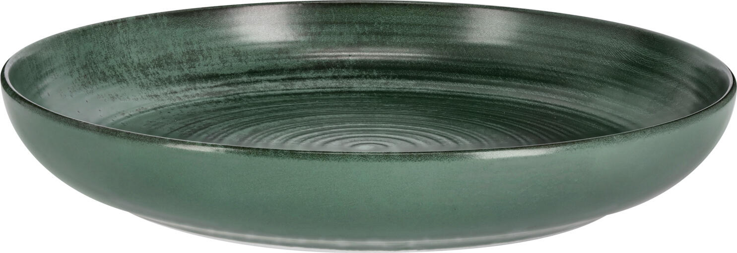 VEGA LUSINI Solutions GmbH Plate Etana deep Teller Etana tief Plate Etana deep; 1200 ml, 26x4.5 cm (ØxH); green; round; 4 piece / pack Teller Etana tief; 1200 ml, 26x4.5 cm (ØxH); grün; rund; 4 Stück / Pack Colored plate made of porcelain with matt glaze. Without flag. Dishwasher safe and microwaveable. Farbiger Teller aus Porzellan mit matter Glasur. Ohne Fahne. Spülmaschinenfest und mikrowellengeeignet.