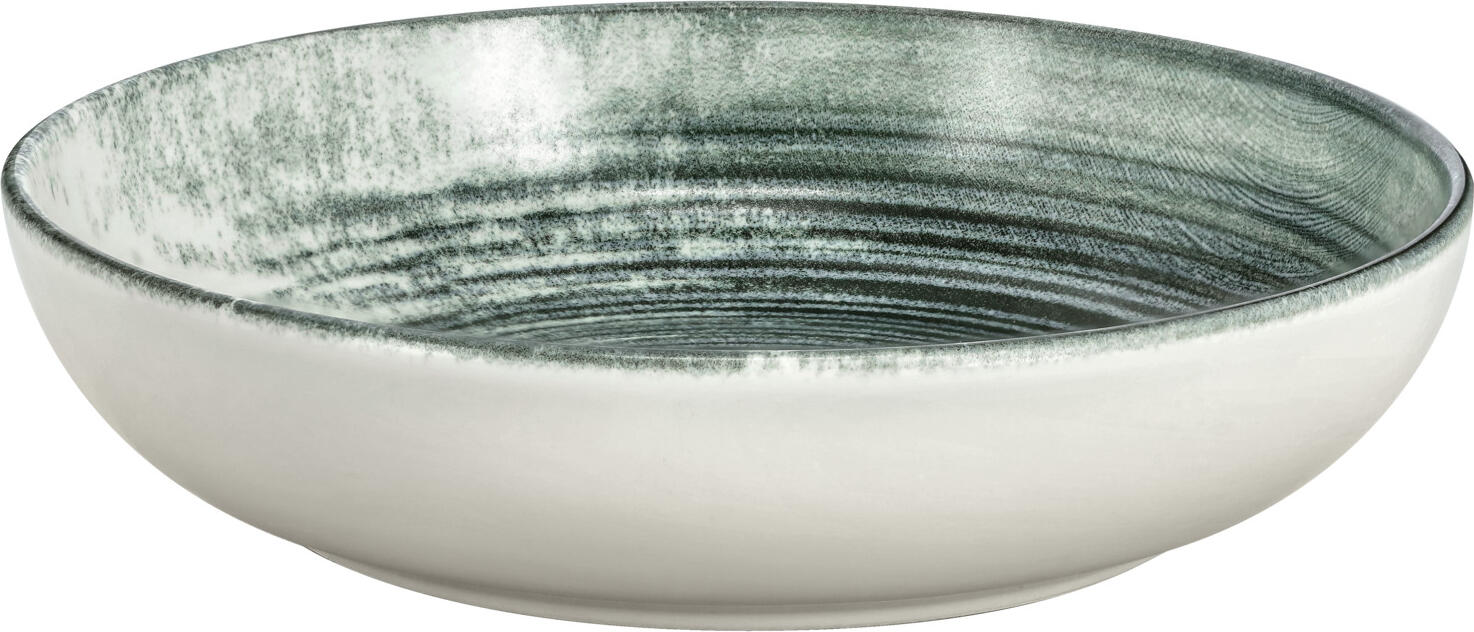 VEGA LUSINI Solutions GmbH Plate Etana deep Teller Etana tief Plate Etana deep; 400 ml, 17x4 cm (ØxH); white/anthracite; round; 6 piece / pack Teller Etana tief; 400 ml, 17x4 cm (ØxH); weiß/anthrazit; rund; 6 Stück / Pack Colored plate made of porcelain with matt glaze. Without flag. Dishwasher safe and microwaveable. Farbiger Teller aus Porzellan mit matter Glasur. Ohne Fahne. Spülmaschinenfest und mikrowellengeeignet.
