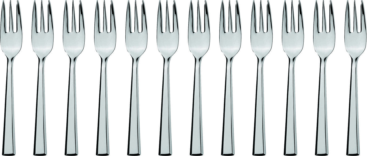 VEGA Stockholm Cake Fork, 18/0 Chrome Stainless Steel, Mirror Polished, Rustproof, 15.1 cm, Silver