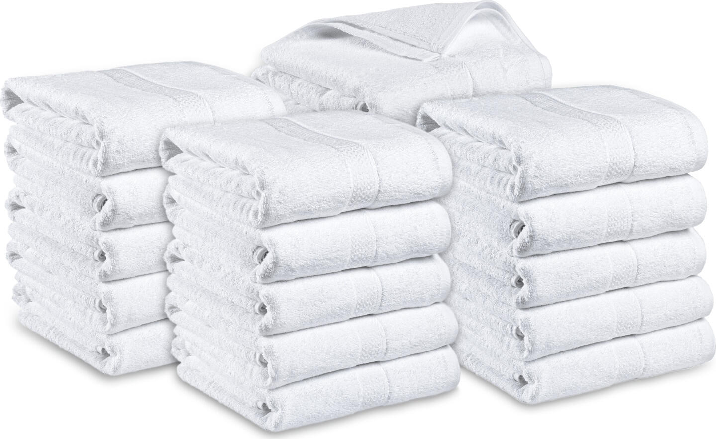 Prosop de dus PULSIVA Mars, 100% bumbac, 70 x 140 cm, Alb, Terry absorbant si hard-wearing, Certificare OEKO-TEX Standard 100