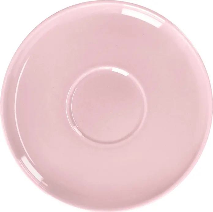Блюдца для кофейных чашек из фарфора VEGA Alegria, диаметр 15 см, цвет Rose, круглые, подходят для посудомоечной машины и микроволновой печи, набор 6 шт.