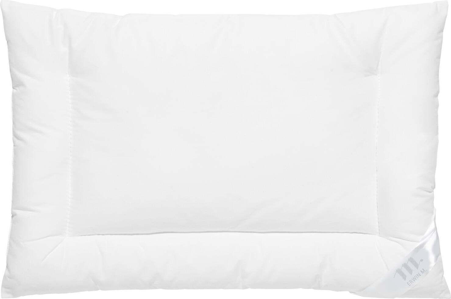 ERWIN M. LUSINI Solutions GmbH Pillow Profiwash fiber Kissen Profiwash Faser Pillow Profiwash fiber; 40x60 cm (WxL); white Kissen Profiwash Faser; 40x60 cm (BxL); weiß Filling: 100% polyester hollow fiber quilted, inside 100% PU sticks. Cover: 65% polyester, 35% cotton. Pillow with high functionality and multiple uses. Supersiliconized polyester hollow fiber. Skin-friendly cotton blend fabric. Quality standards for laundries. Thanks to quilting no slipping of the fiber filling. For hospitals and all facilities where hygienic cleaning is important. Passed cigarette annealing test according to EN ISO 12952-1. Füllung: 100 % Polyester-Hohlfaser versteppt, innen 100 % PU-Sticks. Bezug: 65 % Polyester, 35 % Baumwolle. Kissen mit hoher Funktionalität und vielfältigen Verwendungsmöglichkeiten. Supersilikonisierter Polyester-Hohlfaser. Hautsympathischen Baumwoll-Mischgebe. Qualitätsstandards für Wäschereien. Dank Steppung kein Verrutschen der Faserfüllung. Für Krankenhäuser und alle Einrichtungen, in denen hygienisch einwandfreie Reinigung wichtig ist. Zigarettenglühtest nach EN ISO 12952-1 bestanden. Die mit Silikon ummantelte Faser schützt das Kissen vor Verklumpungen. Bei der Verwendung von Chlor löst sich das Silikon auf und die Fasern im Kissen verklumpen.