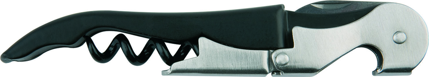 APS Assheuer + Pott GmbH & Co. KG Waiter's knife Kellnermesser Waiter's knife ; 12x1.5x2.5 cm (LxWxH); silver Kellnermesser; 12x1.5x2.5 cm (LxBxH); silber Stainless steel waiter's knife with a smooth-running Teflon spiral, a multi-stage folding lever function and a knife attached to the head. Das Kellnermesser ist ein praktisches Bar- und Servicewerkzeug für Gastronomie, Hotellerie, Catering und den privaten Haushalt. Es eignet sich ideal zum Öffnen von Weinflaschen und unterstützt einen schnellen, professionellen Ablauf im Getränkeservice. Die Ausführung aus Edelstahl überzeugt durch robuste Qualität, während die leichtgängige Teflonfeder eine komfortable Handhabung ermöglicht. * Material: Edelstahl * Zum Öffnen von Weinflaschen geeignet * Mit leichtgängiger Teflonfeder * Ideal für Bar, Service und Catering * Robust und handlich * Nicht spülmaschinengeeignet * Feucht abwischbar