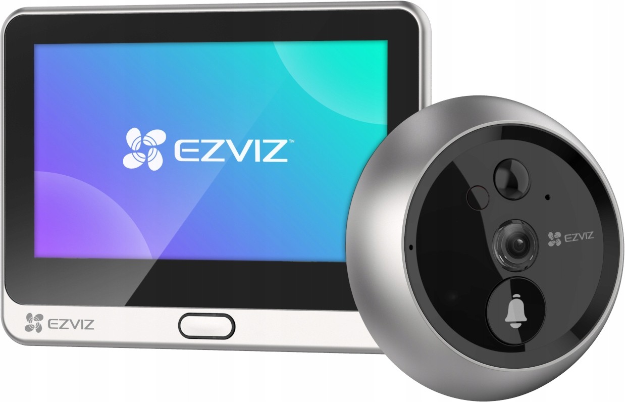 Ochi video la usa WIFI cu monitor EZVIZ CS-DP2C Беспроводной видеоглазок с монитором EZVIZ CS-DP2C