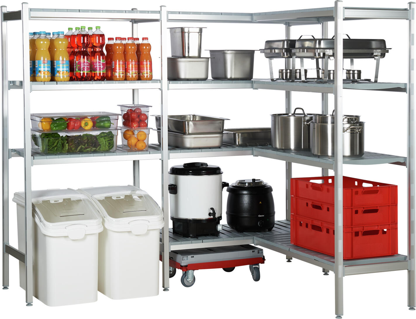 Ringoplast Euro Stacking Box Closed, 60x40x20 cm, 41.3L, Red, Food Safe, Polyethylene, Made in Germany