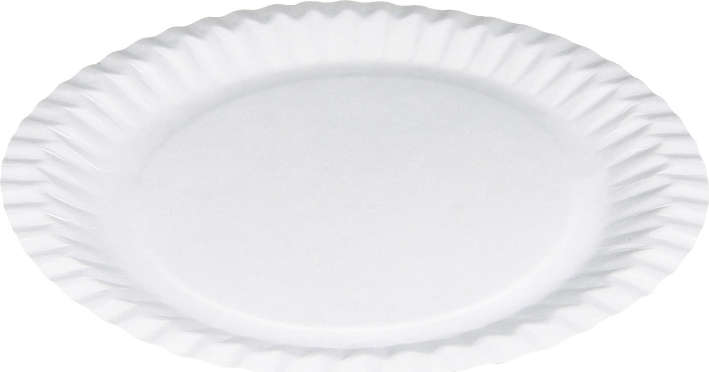 WIMEX WIMEX s.r.o. Paper plate Party round flat Pappteller Party rund flach Paper plate Party round flat; 23 cm (Ø); white; round; 100 piece / pack Pappteller Party rund flach; 23 cm (Ø); weiß; rund; 100 Stück / Pack Flat, round paper plate made from 100% paper fibres, which are produced from the renewable raw material wood. This item is 100% biodegradable and therefore harmless to the environment. Ideally suited for handling food and can also be used in the microwave for short periods (max. 5 minutes). The recommended temperature range is between -40 °C and +180 °C. Flacher, runder Pappteller aus 100 % Papierfasern hergestellt, welche aus dem nachwachsenden Rohstoff Holz entstehen. Dieser Artikel ist zu 100 % biologisch abbaubar, somit für unsere Umwelt unbedenklich. Für den Umgang mit Lebensmittel bestens geeignet und auch kurzeitig (max. 5 Minuten) in der Mikrowelle einsetzbar. Der empfohlene Temperaturbereich liegt zwischen -40 °C und +180 °C.