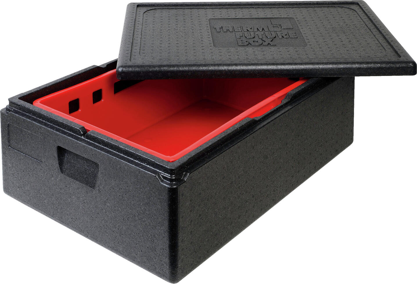 Термобокс Pulsiva Thermo box Allround Thermal Future Box, 53 л, изоляция из EPP, от -40 до +120 °C, черный, 68.5x48.5x26 см, пищевой пластик