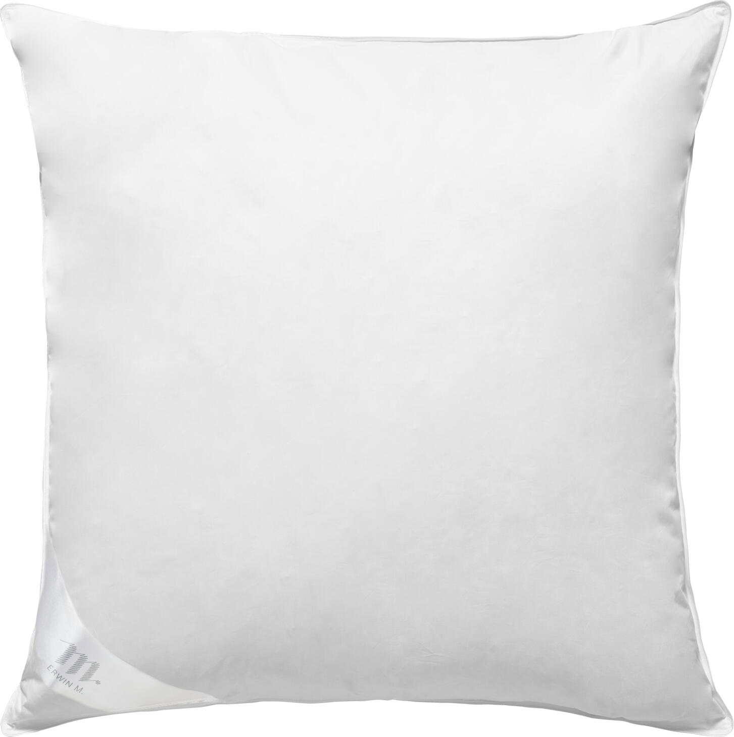 ERWIN M. LUSINI Solutions GmbH Pillow Hypno Kissen Hypno Pillow Hypno; 65x65 cm (WxL); white Kissen Hypno; 65x65 cm (BxL); weiß Filling: 60% white new duck down, 40% new white feathers class 1. Cover: 100% cotton (fine twill with satin piping). Comfortable feather pillow. Cover soft and skin-friendly. No slipping of the filling due to 2 cm high bars. Best sleeping comfort in all seasons. Downpass seal. Nomite mite and down proof ticking. Cigarette glow test passed according to EN ISO 12952-1. Füllung: 60 % weiße neue Entendaunen, 40 % neue weiße Federn Klasse 1. Bezug: 100 % Baumwolle (Feinköper mit Satinbiese). Komfortables Federkissen. Bezug weich und hautsympathisch. Kein Verrutschen des Füllguts durch 2 cm hohe Stege. Bester Schlafkomfort zu allen Jahreszeiten. Downpass-Siegel. Nomite milben- und daunendichtes Inlett. Zigarettenglühtest nach EN ISO 12952-1 bestanden.