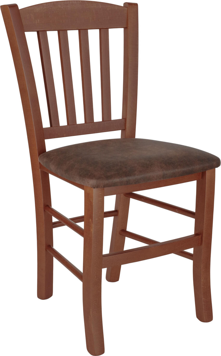 PULSIVA LUSINI Solutions GmbH Wooden chair Cottage 2 Holzstuhl Cottage 2 Wooden chair Cottage 2; 46x52x87 cm (WxDxH); seat dark-brown, base walnut; 2 piece / pack Holzstuhl Cottage 2; 46x52x87 cm (BxTxH); Sitz dunkelbraun, Gestell nussbaum; 2 Stück / Pack Timeless chair made of solid beech wood, stained and lacquered. Seat covered with imitation leather. Seat surface 43x42 cm. Suitable for indoor use. Delivery is assembled. Zeitloser Stuhl aus massivem Buchenholz, gebeizt und lackiert. Sitzfläche mit Kunstlederbezug. Sitzfläche 43x42 cm. Für den Innenbereich geeignet. Lieferung erfolgt montiert. Der Holzstuhl ist FSC™-zertifiziert. LUSINI ist davon überzeugt, dass Wälder für unsere Zukunft unverzichtbar sind. Deshalb setzen wir uns für FSC™-zertifizierte Produkte ein (FSC™ N003150). So können wir Ihnen helfen, bessere Kaufentscheidungen zum Wohle unserer Wälder zu treffen. www.fsc.org