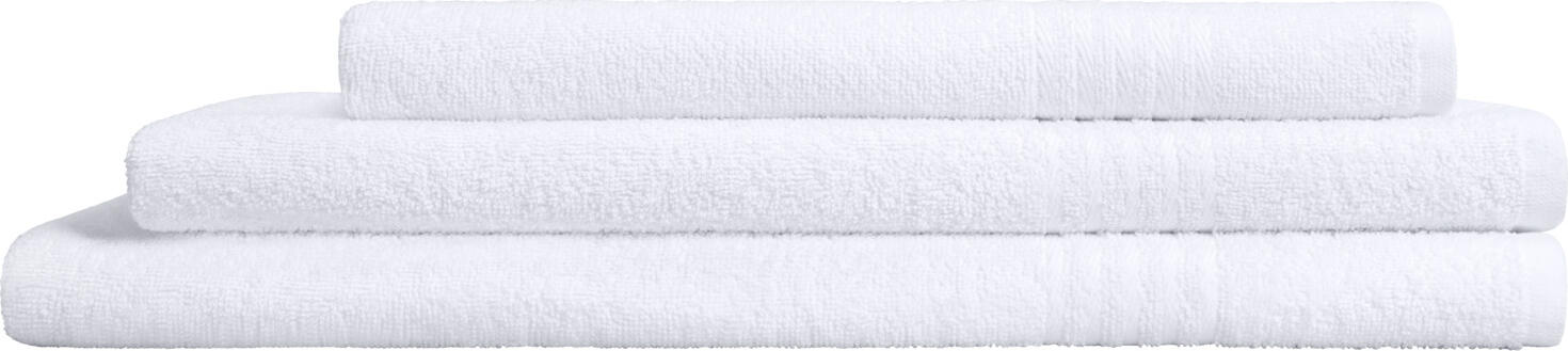 ERWIN M. LUSINI Classico Bath Towel, 100% Cotton Terry, 100x150 cm, White, OEKO-TEX Standard 100, Hotel Quality, Absorbent and Durable