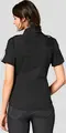 Bluza pentru femei Jobeline Kate, din bumbac cu spandex, maneca scurta, croiala pe talie, guler V, buzunare la piept, epauleti, OEKO-TEX Standard 100