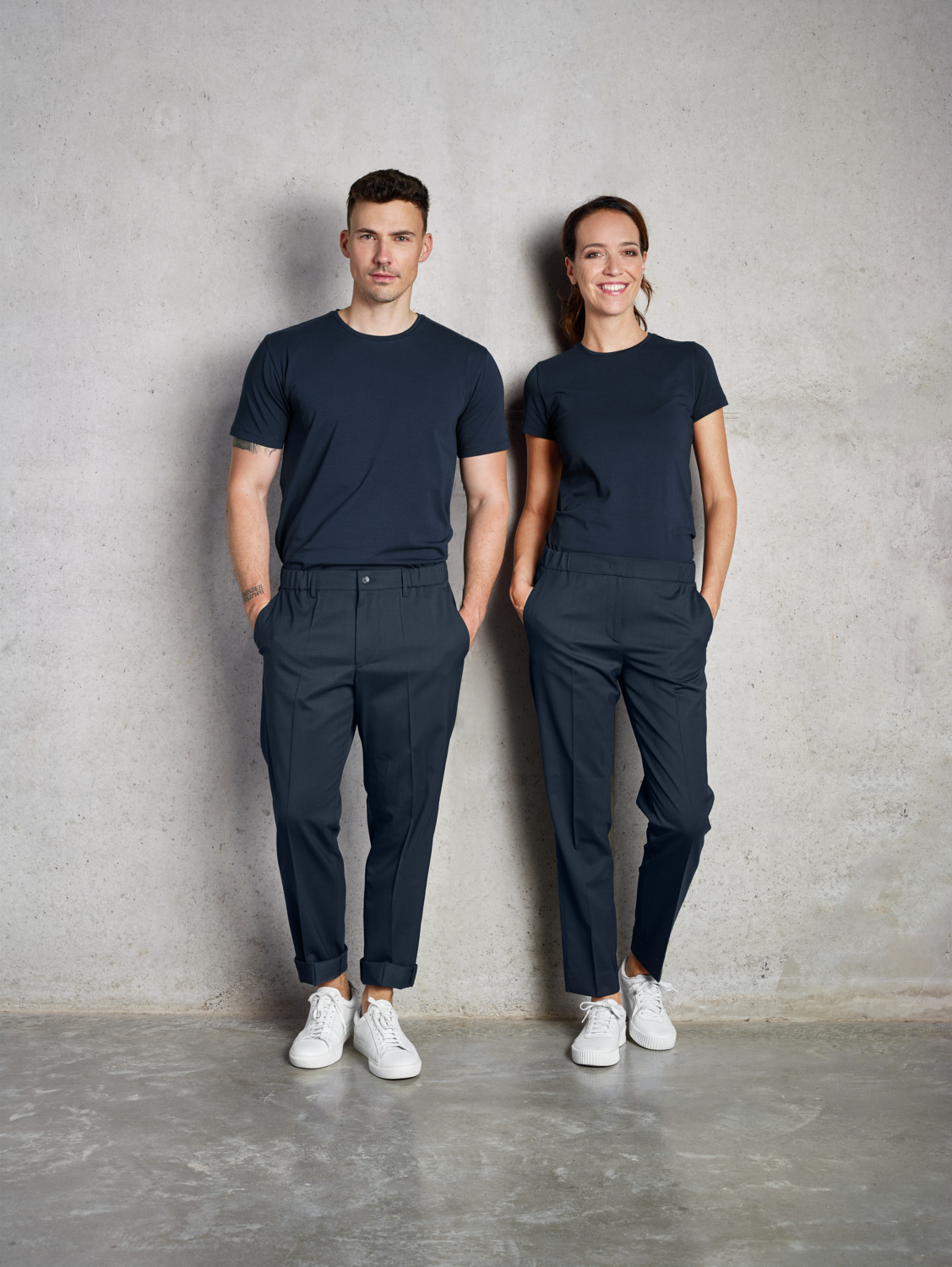Pantaloni Barbati Jobeline Tommy, Stil Jogger Elegant Casual, Talie Elasticata, Croiala Conica cu Mansete, Material Rezistent la Cut creases din Lana