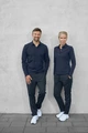 Pantaloni Barbati Jobeline Tommy, Stil Jogger Casual Elegant, Talie Elasticata, Croiala Conica cu Mansete, Material Rezistent la Cut creases, Bleumarin