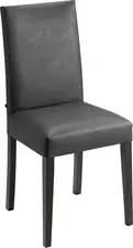 VEGA LUSINI Solutions GmbH Chair Elegance Polsterstuhl Elegance Chair Elegance; 46.5x51x95.5 cm (WxDxH); seat anthracite, base wenge; 2 piece / pack Polsterstuhl Elegance; 46.5x51x95.5 cm (BxTxH); Sitz anthrazit, Gestell wenge; 2 Stück / Pack Classic upholstered chair made of solid beech wood. Seat and backrest covered with imitation leather. Easy to clean and stable. Only suitable for indoor use. Klassischer Polsterstuhl aus massivem Buchenholz. Sitzfläche und Rückenlehne mit Kunstlederbezug. Pflegeleicht und stabil. Nur für den Innenbereich geeignet.