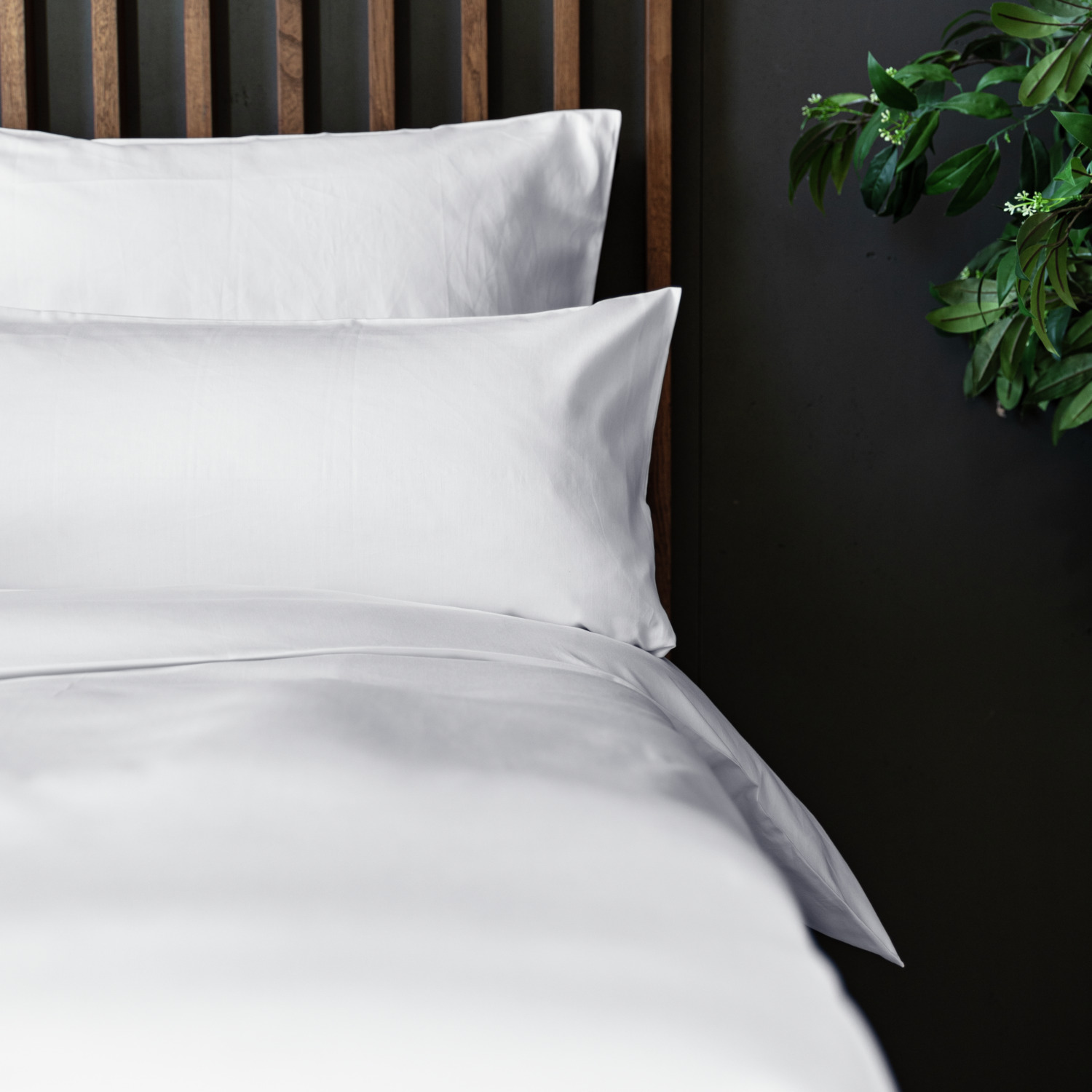 Husa pentru plapuma ERWIN M. LUSINI Siena, 155 x 220 cm, Alb, Percale din Bumbac si Poliester, Inchidere Hotel, OEKO-TEX Standard 100, Rezistenta