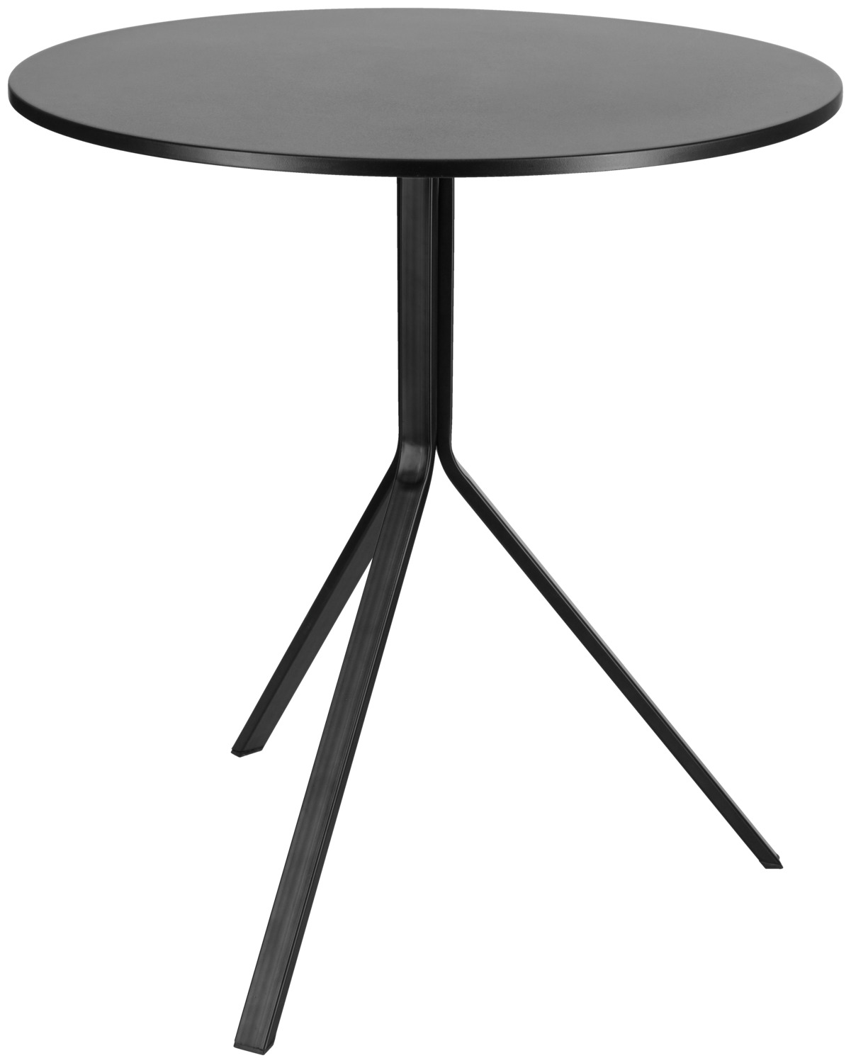 PULSIVA LUSINI Solutions GmbH Table Neya round Tisch Neya rund Table Neya round; 75x70 cm (HxØ); black; round Tisch Neya rund; 75x70 cm (HxØ); schwarz; rund Delicate round table Neya for indoor catering areas. The Neya round table combines a delicate design with easy-care materials and is ideal for indoor use in cafés, restaurants or lounges. With space for two people, it is ideal for small seating groups or cosy catering situations. Powder-coated steel frame in black (3 legs), table top made of high-quality polypropylene. The three-legged frame ensures stability, while the simple shape gives the table a light and modern look. Thanks to the smooth polypropylene surface, it is easy to care for and quick to clean on a daily basis - a damp cloth is all it takes to keep the table hygienically clean. Its compact size makes the Neya table particularly practical when flexible positioning options are required. Whether in a café for a quick espresso, in a restaurant as a table for two or in lounge areas as a small seat - it can be used in a variety of ways and, thanks to its minimalist design, fits in with different room concepts. Integrated plastic glides reliably protect sensitive floors from scratches and make it easy to move. It is supplied disassembled, which makes transport and handling easier. The table is easy to assemble in just a few simple steps so that it is ready for immediate use. Please note: Only suitable for indoor use. Advantages & features: * Easy to clean: simply wipe clean with a damp cloth * Plastic floor glides to protect the floor * Suitable for two people, space-saving use Filigraner runder Tisch  Neya für den Gastro-Innenbereich. Der runde Tisch Neya kombiniert ein filigranes Design mit pflegeleichten Materialien und eignet sich optimal für den Einsatz im Innenbereich von Cafés, Restaurants oder Aufenthaltsräumen. Mit Platz für zwei Personen ist er ideal für kleine Sitzgruppen oder gemütliche Gastro-Situationen. Pulverbeschichtetes Stahlgestell in Schwarz (3 Beine), Tischplatte aus hochwertigem Polypropylen. Das dreibeinige Gestell sorgt für Stabilität, während die schlichte Form den Tisch leicht und modern wirken lässt. Dank der glatten Polypropylen-Oberfläche ist er pflegeleicht und im Alltag schnell zu reinigen – ein feuchtes Tuch genügt, um den Tisch hygienisch sauber zu halten. Seine kompakte Größe macht den Tisch Neya besonders praktisch, wenn flexible Stellmöglichkeiten gefragt sind. Ob im Café für den schnellen Espresso, im Restaurant als Tisch für zwei oder in Lounge-Bereichen als kleine Sitzgelegenheit – er lässt sich vielseitig einsetzen und passt durch sein reduziertes Design zu unterschiedlichen Raumkonzepten. Integrierte Kunsttsoffgleiter schützen empfindliche Böden zuverlässig vor Kratzern und erleichtern das Verschieben. Die Lieferung erfolgt zerlegt, was Transport und Handhabung erleichtert. Der Aufbau gelingt unkompliziert mit wenigen Handgriffen, sodass der Tisch direkt einsatzbereit ist. Bitte beachten: Nur für den Innenbereich geeignet. Vorteile & Eigenschaften: * pflegeleicht: Reinigung mit feuchtem Tuch ausreichend * Kunststoff-Bodengleiter zum Schutz des Bodens * für zwei Personen geeignet, platzsparend einsetzbar