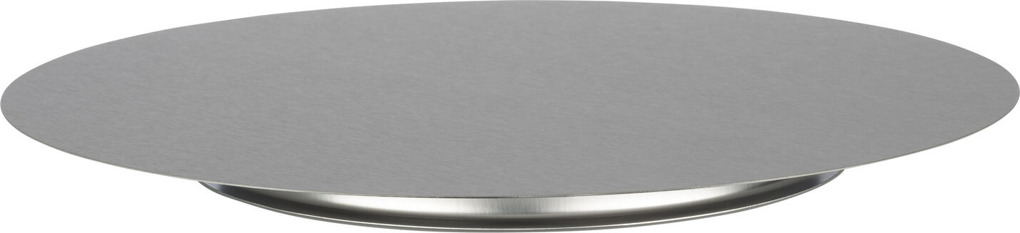 APS Assheuer + Pott GmbH & Co. KG Cake plate Kuchenplatte Cake plate; 31x2.5 cm (ØxH); stainless steel; round Kuchenplatte; 31x2.5 cm (ØxH); edelstahl; rund Pastry plate made of high-quality stainless steel, Ø 31 cm. Has a matt polished finish. Die Servier- und Tortenplatte aus matt poliertem Edelstahl ist eine vielseitige Lösung für Gastronomie, Hotellerie, Buffet, Café und Haushalt. Sie eignet sich ideal zum ansprechenden Präsentieren und Servieren von Kuchen, Torten, Gebäck oder kleinen Speisen. Die stabile Ausführung mit Fuß sorgt für sicheren Stand und eine erhöhte Warenpräsentation. Dank pflegeleichter Verarbeitung ist die Platte zuverlässig für den täglichen Einsatz geeignet. * Material: Edelstahl * Matt polierte Oberfläche * Stabile Ausführung mit Fuß * Für Kuchen, Torten, Gebäck und kleine Speisen geeignet * Stapelbar * Spülmaschinengeeignet * Made in Germany