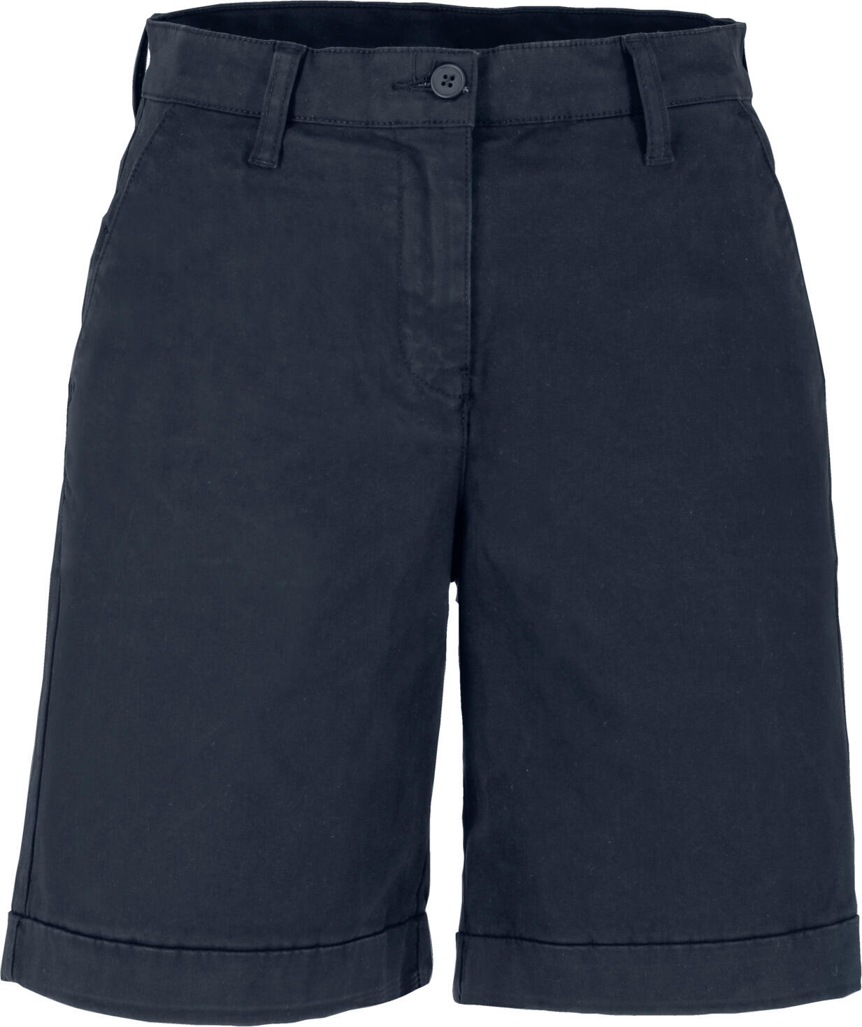 JOBELINE LUSINI Solutions GmbH Women's shorts Chino Damenshorts Chino Women's shorts Chino; Size 50; navy Damenshorts Chino; Kleidergröße 50; navy 97 % cotton, 3 % spandex. 30 °C gentle wash. Classic, straight cut women's shorts made of elastic, soft material. In the back with buttoned welt pockets, on the side with slide-in pockets and on the right with integrated pen pocket. The waistband is finished with belt loops. Inside leg length: 20 cm for size 36. 97 % Baumwolle, 3 % Elasthan. 30°-Schonwäsche. Klassische, gerade geschnittene Damenshorts aus elastischem, weichem Material. Im Rückenteil mit geknöpften Paspeltaschen, seitlich mit Einschubtaschen und rechts mit integrierter Stifttasche. Der Bund ist mit Gürtelschlaufen verarbeitet. Innenbeinlänge: 20 cm in Gr 36