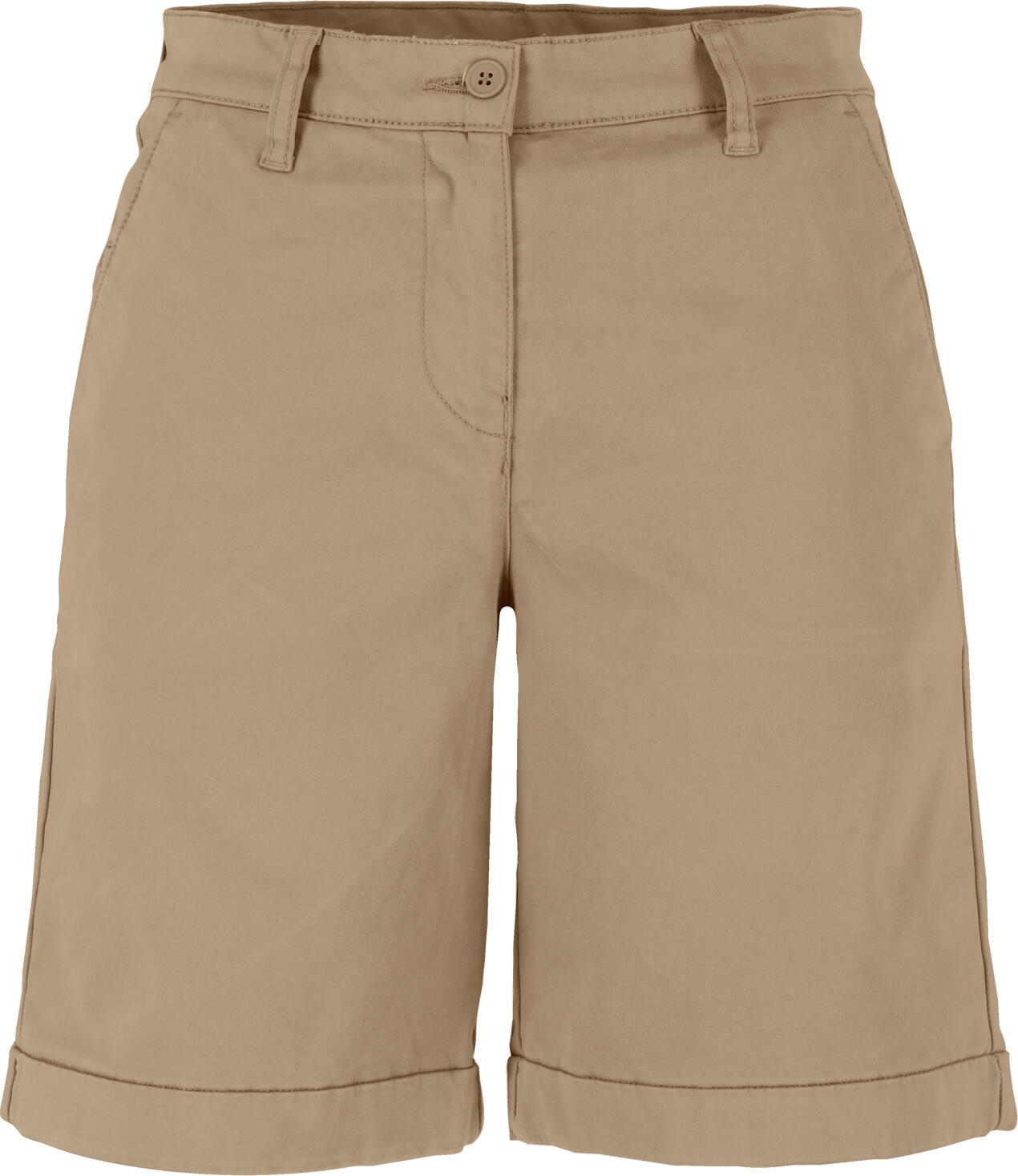 JOBELINE LUSINI Solutions GmbH Women's shorts Chino Damenshorts Chino Women's shorts Chino; Size 48; beige Damenshorts Chino; Kleidergröße 48; beige 97 % cotton, 3 % spandex. 30 °C gentle wash. Classic, straight cut women's shorts made of elastic, soft material. In the back with buttoned welt pockets, on the side with slide-in pockets and on the right with integrated pen pocket. The waistband is finished with belt loops. Inside leg length: 20 cm for size 36. 97 % Baumwolle, 3 % Elasthan. 30°-Schonwäsche. Klassische, gerade geschnittene Damenshorts aus elastischem, weichem Material. Im Rückenteil mit geknöpften Paspeltaschen, seitlich mit Einschubtaschen und rechts mit integrierter Stifttasche. Der Bund ist mit Gürtelschlaufen verarbeitet. Innenbeinlänge: 20 cm in Gr 36