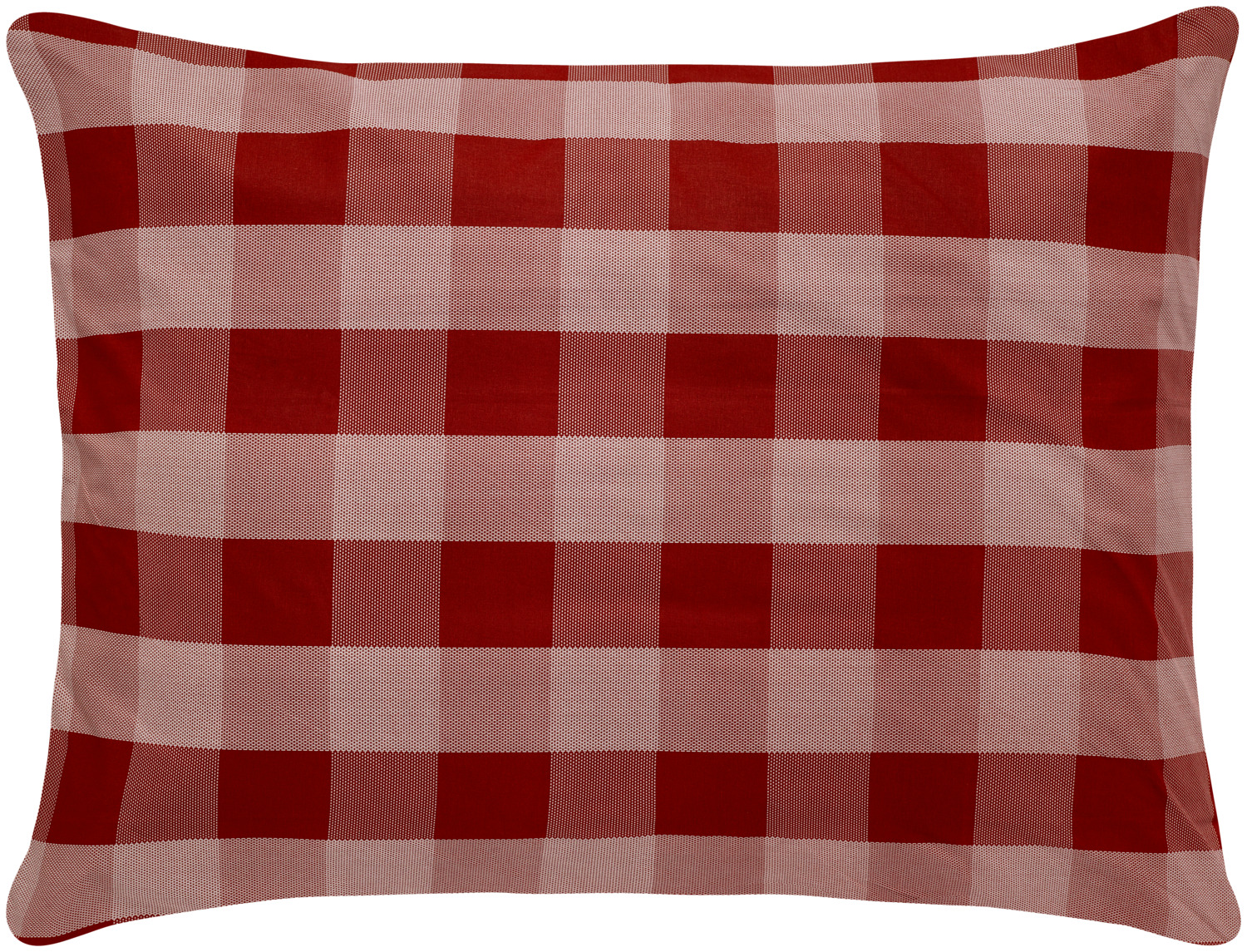 ERWIN M. LUSINI Solutions GmbH Pillow cover Loan hotel closure Kissenbezug Loan Hotelverschluss Pillow cover Loan hotel closure; 65x100 cm (LxW); red Kissenbezug Loan Hotelverschluss; 65x100 cm (LxB); rot 100% cotton. Weight approx. 120 g/m². Modern check bed linen in brilliant, boil-proof color quality for a wonderful feel-good ambience. The bed linen in Renforcé design has a hotel closure for super fast covering. Moderne Karo-Bettwäsche in brillianter kochechter Farbqualität für ein wunderbares Wohlfühl-Ambiente. Erhältlich mit Hotelverschluss, für super schnelles Beziehen, als Renforcé-Ausführung. 100% Baumwolle, 95°-Wäsche. Gewicht 120 g/qm. Hinweis: Die Bettwäsche erreicht nach dreimaligem Waschen die angegebene Größe.