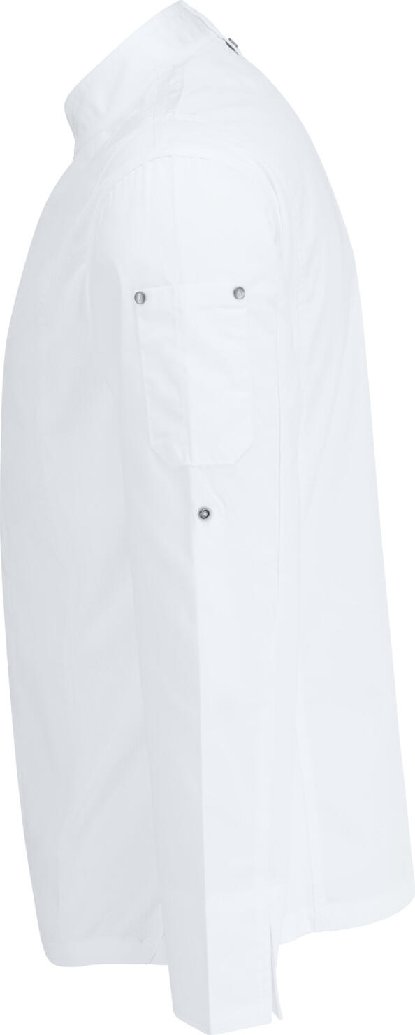 Jacket Bucatar Jobeline Carter Barbati, Maneca Lunga, Alb, 65% Poliester 35% Bumbac,functie Roll-up, Ventilatie Plasa, OEKO-TEX Standard 100