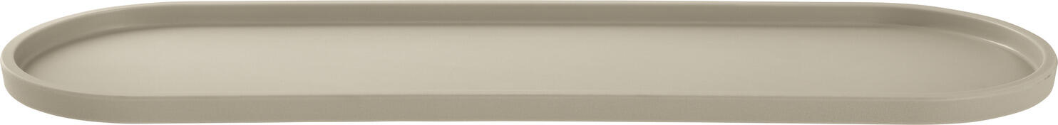 VEGA LUSINI Solutions GmbH Plate Kanas oval Teller Kanas oval Plate Kanas oval; 53x16.2x1.8 cm (LxWxH); beige; oval; 6 piece / pack Teller Kanas oval; 53x16.2x1.8 cm (LxBxH); beige; oval; 6 Stück / Pack The Kanas plate made of melamine is particularly durable thanks to its impact and break resistance. It can be used from -30°C to +70°C. Dishwasher safe. Not suitable for use in the microwave or oven. Can also be used as a lid for the bowl. Der Teller Kanas aus Melamin ist besonders langlebig durch Stoß- und Bruchfestigkeit. Der Einsatzbereich ist von -30 °C bis +70 °C. Spülmaschinenfest. Nicht mikrowellengeeignet und nicht backofengeeignet. Kann auch als Deckel für die Schale verwendet werden.