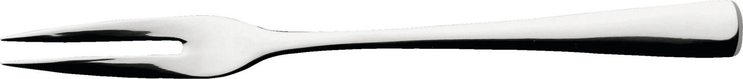 Vega Lusini Madrid Cold Cuts Fork, 18/10 Chrome-Nickel Stainless Steel, 18.6 cm, 3 mm, Mirror Polished, Dishwasher Safe, Silver