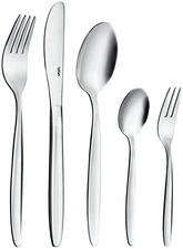 VEGA LUSINI Solutions GmbH Sample set cutlery Fortuna 5-piece Mustergarnitur Besteck Fortuna 5-teilig Sample set cutlery Fortuna 5-piece; silver, handle silver Mustergarnitur Besteck Fortuna 5-teilig; silber, Griff silber Use our sample service. The following samples are included: Table spoon Table fork Table knife Coffee spoon Cake fork Sample items are priced with a nominal charge, if you are not satisfied we will refund the nominal charge. Please contact our customer service for this purpose. Nutzen Sie unseren Musterservice. Folgende Muster sind enthalten: Menülöffel Menügabel Menümesser Kaffeelöffel Kuchengabel Musterartikel sind mit einer Schutzgebühr bepreist, bei Nichtgefallen erstatten wir Ihnen die Schutzgebühr zurück. Bitte nehmen Sie hierzu Kontakt zu unserem Kundenservice auf.