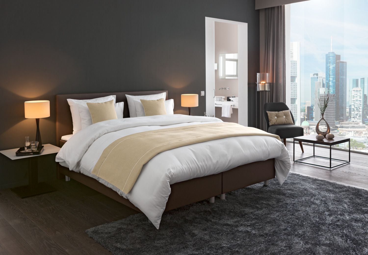 ERWIN M. Malva Interior Fabric, 100% Polyester, 435 g/m², 185 cm Width, Sand Beige, Hotel and Catering Grade Yardware