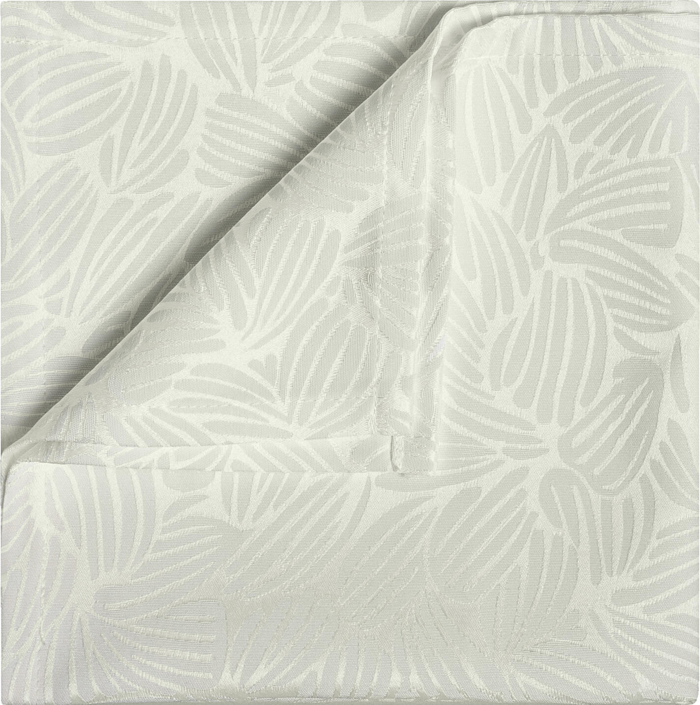 ERWIN M. LUSINI Munera Napkins, 100% Polyester Floral Woven Jacquard, 50 x 50 cm, Cream White, Easy-Iron, OEKO-TEX Certified, Set of 6