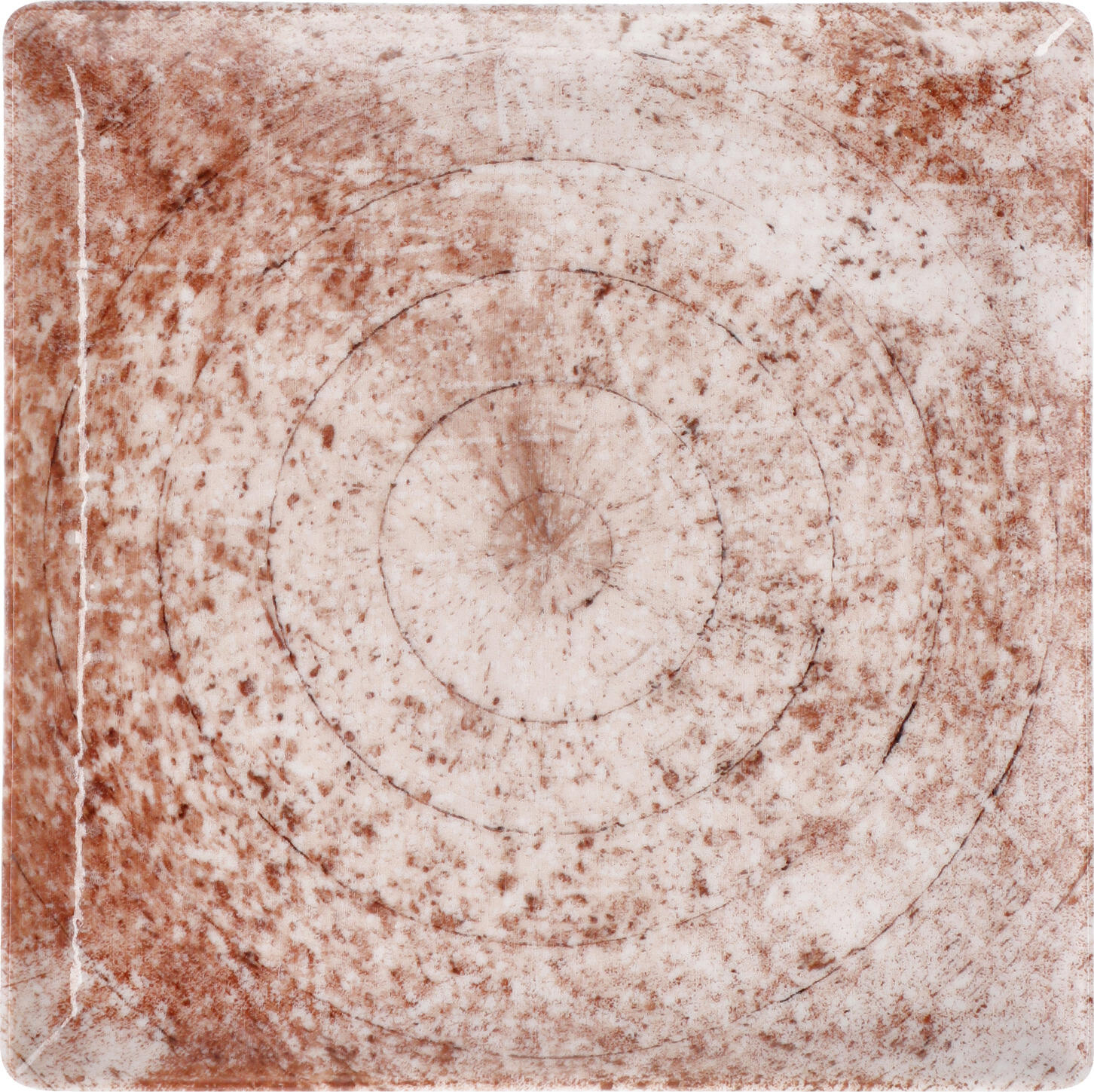 VEGA Gironia Square Porcelain Serving Platter, Digital Print Design, Rose, 17x17x1.5 cm, Dishwasher and Microwave Safe