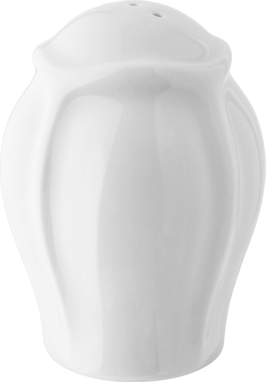 VEGA LUSINI Solutions GmbH Salt shaker Amely Salzstreuer Amely Salt shaker Amely; 7 cm (H); white; 6 piece / pack Salzstreuer Amely; 7 cm (H); weiß; 6 Stück / Pack White porcelain salt shaker. Nostalgic accents set the discreet relief and the playful decorative edges. Dishwasher safe and microwaveable. Weißer Salzstreuer aus Porzellan. Nostalgische Akzente setzen das dezente Relief und die verspielten Zierränder. Spülmaschinenfest und mikrowellengeeignet.