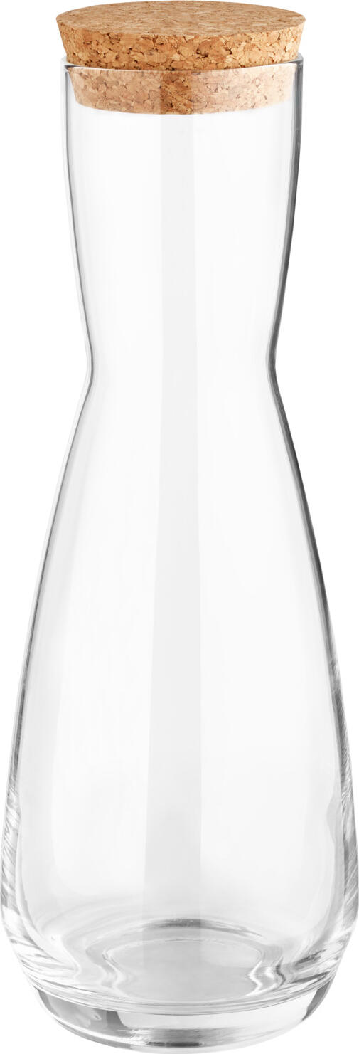 VEGA LUSINI Solutions GmbH Carafe Hannah with filling line Karaffe Hannah mit Eichstrich Carafe Hannah with filling line; 710 ml, 6x24.1 cm (ØxH); transparent; 0.5 l Filling line, 6 piece / pack Karaffe Hannah mit Eichstrich; 0.71 l, 6x24.1 cm (ØxH); transparent; 0.5 l Eichstrich, 6 Stück / Pack Decanter made of glass with lid made of cork. With filling line. Dishwasher safe. Karaffe aus Glas mit Deckel aus Kork. Mit Eichstrich. Spülmaschinenfest.