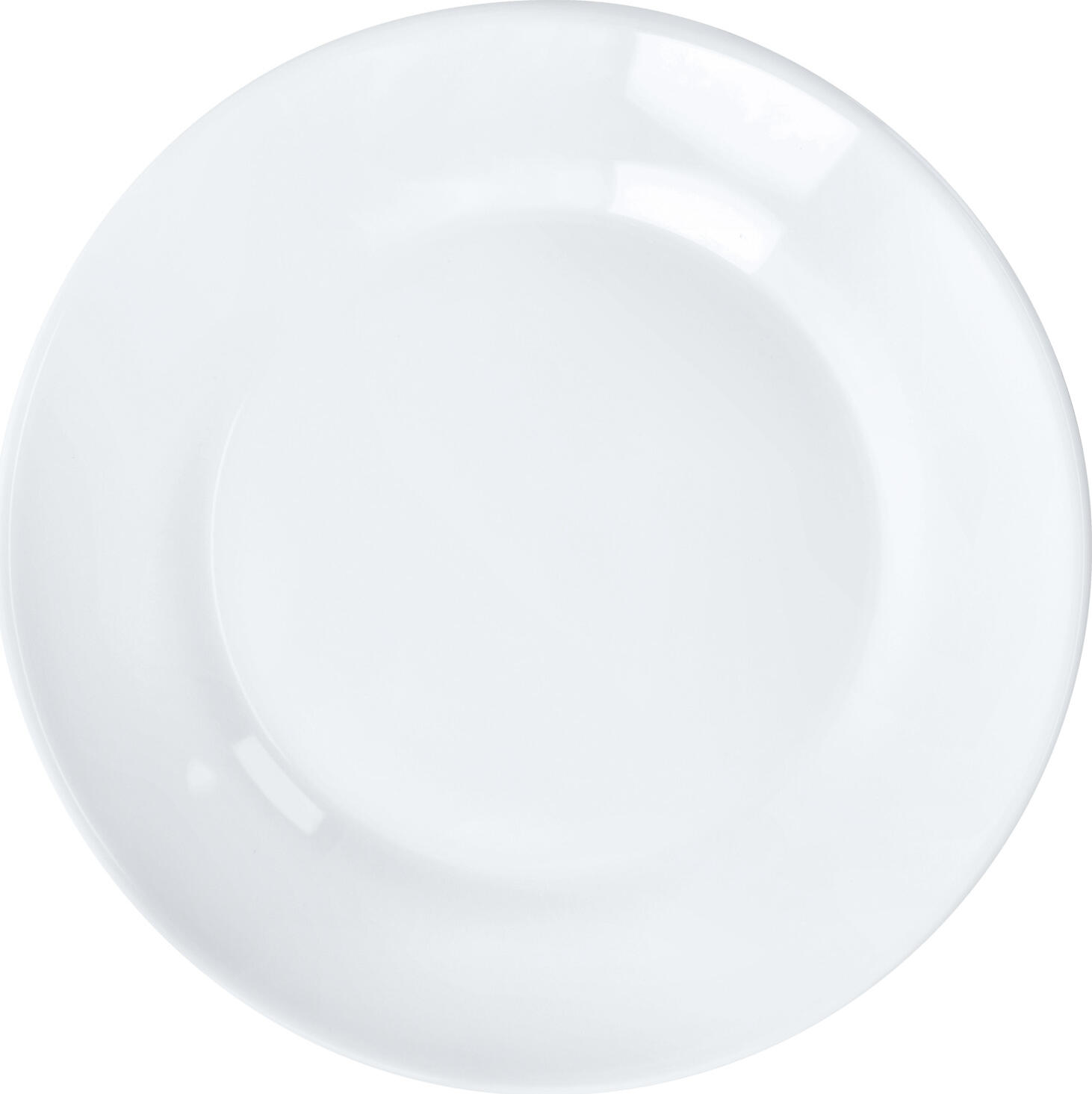 Arcoroc Arc France SAS Plate Restaurant flat Teller Restaurant flach Plate Restaurant flat; 25.2 cm (Ø); white; round; 6 piece / pack Teller Restaurant flach; 25.2 cm (Ø); weiß; rund; 6 Stück / Pack Plate made of sturdy tempered glass. Dishwasher safe, stackable and microwaveable. Der Hartglasteller „Restaurant“ von Arcoroc ist speziell für den intensiven Einsatz in Gastronomie, Hotellerie und Gemeinschaftsverpflegung konzipiert und überzeugt durch seine hohe Widerstandsfähigkeit sowie funktionale Alltagstauglichkeit im professionellen Betrieb. Gefertigt aus gehärtetem Glas, bietet der Teller eine erhöhte Stoß- und Schlagfestigkeit im Vergleich zu herkömmlichem Geschirr und eignet sich damit ideal für den Einsatz in stark frequentierten Bereichen wie Kantinen, Altenheimen, Schulen oder Kindergärten. Die glatte, porenfreie Oberfläche unterstützt eine besonders hygienische Reinigung und ist optimal für den Einsatz in gewerblichen Spülmaschinen ausgelegt. Durch sein klassisch schlichtes Design lässt sich der Teller flexibel für verschiedenste Speisen einsetzen – von Hauptgerichten bis hin zu Beilagen – und fügt sich nahtlos in unterschiedliche Verpflegungskonzepte ein. Im Vergleich zu empfindlicherem Porzellan reduziert Hartglas das Bruchrisiko und trägt somit zur Senkung von Ersatzkosten und Betriebsaufwand bei. Der „Restaurant“ Teller ermöglicht eine effiziente Organisation im Küchen- und Servicebereich und unterstützt wirtschaftliche Abläufe durch seine Langlebigkeit und Stapelbarkeit. * Hartglas-Qualität – besonders stoß- und widerstandsfähig * Langlebig im Dauereinsatz – ideal für hohe Umschlagzahlen * Hygienisch & pflegeleicht – porenfreie Oberfläche * Spülmaschinengeeignet – für gewerbliche Anforderungen optimiert * Vielseitig einsetzbar – für Hauptgerichte, Beilagen und Ausgabe * Wirtschaftlich effizient – reduzierte Bruchquote & Folgekosten