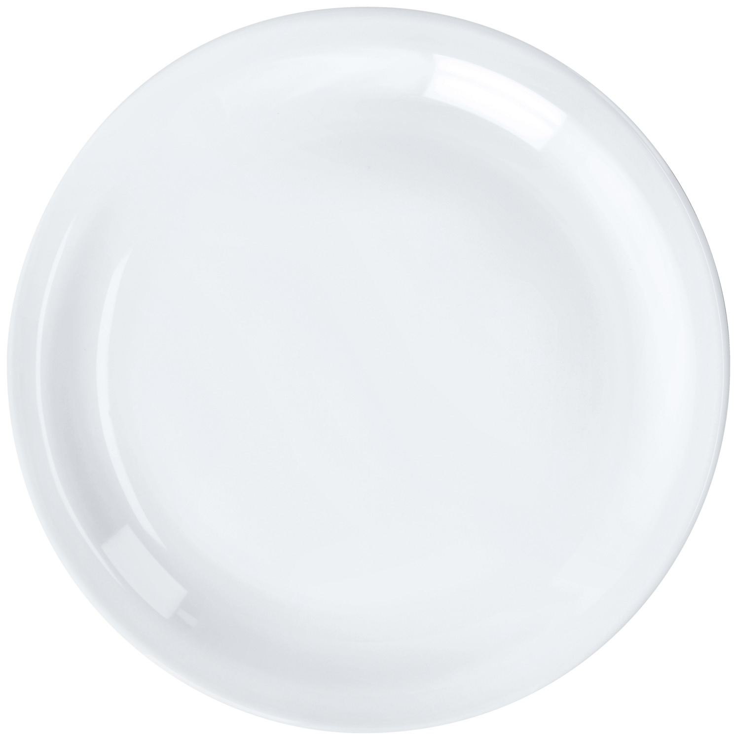 Arcoroc Arc France SAS Plate Restaurant flat Teller Restaurant flach Plate Restaurant flat; 25.8 cm (Ø); white; round; 6 piece / pack Teller Restaurant flach; 25.8 cm (Ø); weiß; rund; 6 Stück / Pack Plate made of sturdy tempered glass. Dishwasher safe, stackable and microwaveable. Der Hartglasteller „Restaurant“ von Arcoroc ist speziell für den intensiven Einsatz in Gastronomie, Hotellerie und Gemeinschaftsverpflegung konzipiert und überzeugt durch seine hohe Widerstandsfähigkeit sowie funktionale Alltagstauglichkeit im professionellen Betrieb. Gefertigt aus gehärtetem Glas, bietet der Teller eine erhöhte Stoß- und Schlagfestigkeit im Vergleich zu herkömmlichem Geschirr und eignet sich damit ideal für den Einsatz in stark frequentierten Bereichen wie Kantinen, Altenheimen, Schulen oder Kindergärten. Die glatte, porenfreie Oberfläche unterstützt eine besonders hygienische Reinigung und ist optimal für den Einsatz in gewerblichen Spülmaschinen ausgelegt. Durch sein klassisch schlichtes Design lässt sich der Teller flexibel für verschiedenste Speisen einsetzen – von Hauptgerichten bis hin zu Beilagen – und fügt sich nahtlos in unterschiedliche Verpflegungskonzepte ein. Im Vergleich zu empfindlicherem Porzellan reduziert Hartglas das Bruchrisiko und trägt somit zur Senkung von Ersatzkosten und Betriebsaufwand bei. Der „Restaurant“ Teller ermöglicht eine effiziente Organisation im Küchen- und Servicebereich und unterstützt wirtschaftliche Abläufe durch seine Langlebigkeit und Stapelbarkeit. * Hartglas-Qualität – besonders stoß- und widerstandsfähig * Langlebig im Dauereinsatz – ideal für hohe Umschlagzahlen * Hygienisch & pflegeleicht – porenfreie Oberfläche * Spülmaschinengeeignet – für gewerbliche Anforderungen optimiert * Vielseitig einsetzbar – für Hauptgerichte, Beilagen und Ausgabe * Wirtschaftlich effizient – reduzierte Bruchquote & Folgekosten