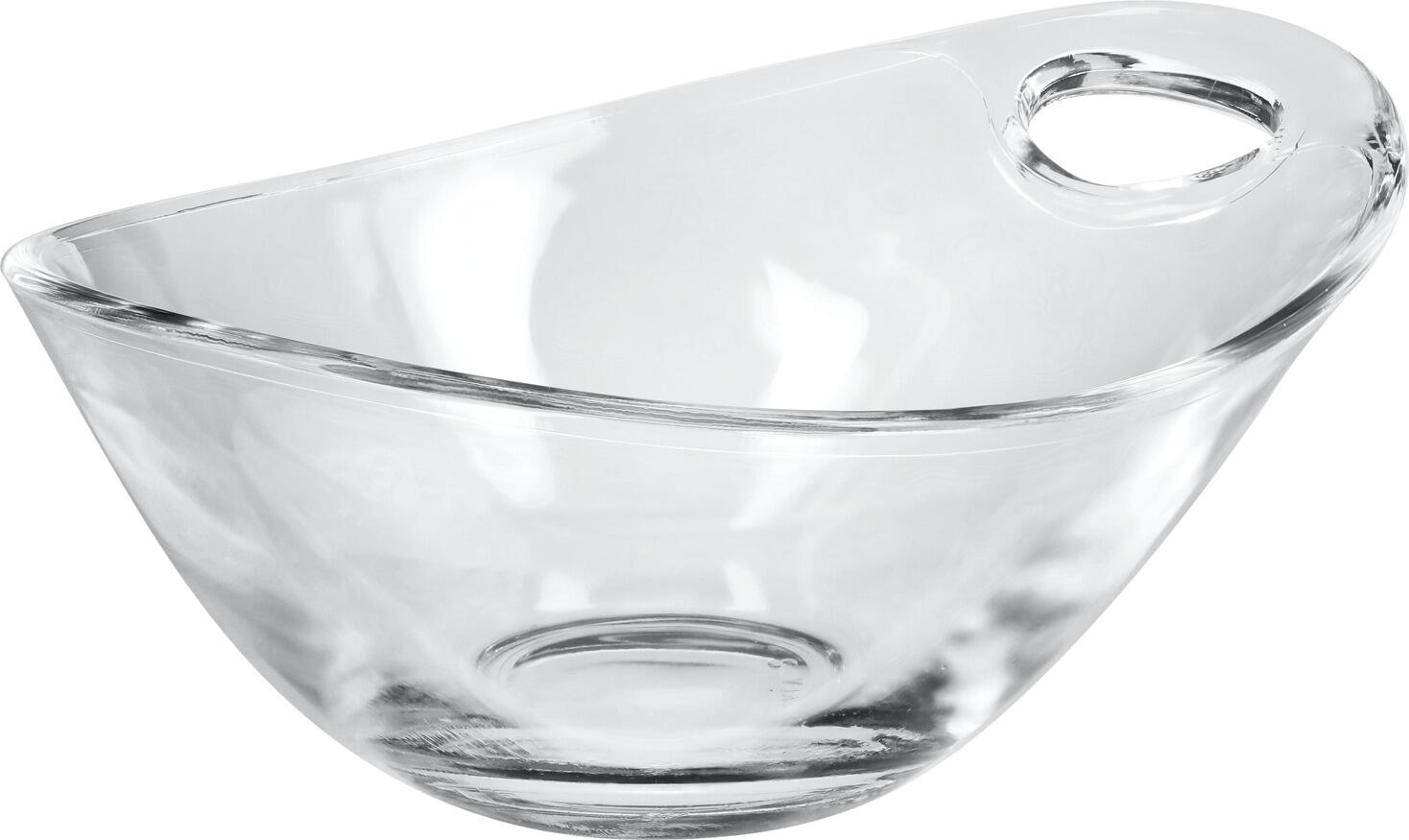 Borgonovo VETRERIA DI BORGONOVO S.P.A. Glass bowl Pratica Glasschale Pratica Glass bowl Pratica; 150 ml, 12.5x10.3x5.7 cm (LxWxH); transparent; 6 piece / pack Glasschale Pratica; 150 ml, 12.5x10.3x5.7 cm (LxBxH); transparent; 6 Stück / Pack Glass bowls with handle for easy serving. Diameter 29.2 x 22.1 cm with two handles. Dishwasher safe and stackable. Glasschalen mit Henkel zum einfachen servieren. Durchmesser 29,2 x 22,1 cm. Spülmaschinenfest und stapelbar.