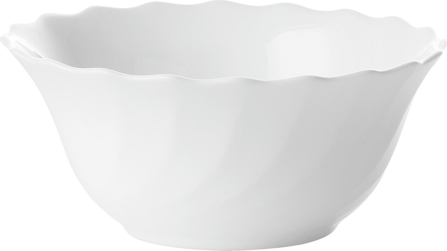 Arcoroc Arc France SAS Bowl Trianon Schale Trianon Bowl Trianon; 2500 ml, 24x10 cm (ØxH); white; round; 6 piece / pack Schale Trianon; 2500 ml, 24x10 cm (ØxH); weiß; rund; 6 Stück / Pack Bowl made of tempered opal glass with fine relief. Particularly robust and shock resistant. Stackable, dishwasher safe and microwaveable. Schale aus gehärtetem Opalglas mit feinem Relief. Besonders robust und stoßfest. Stapelbar, spülmaschinenfest und mikrowellengeeignet.
